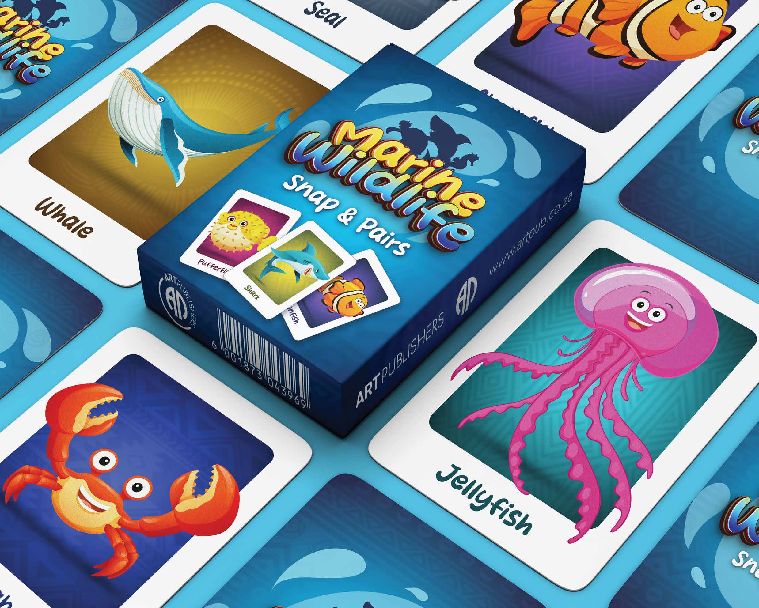 Marine Wildlife Snap & Pairs Cards