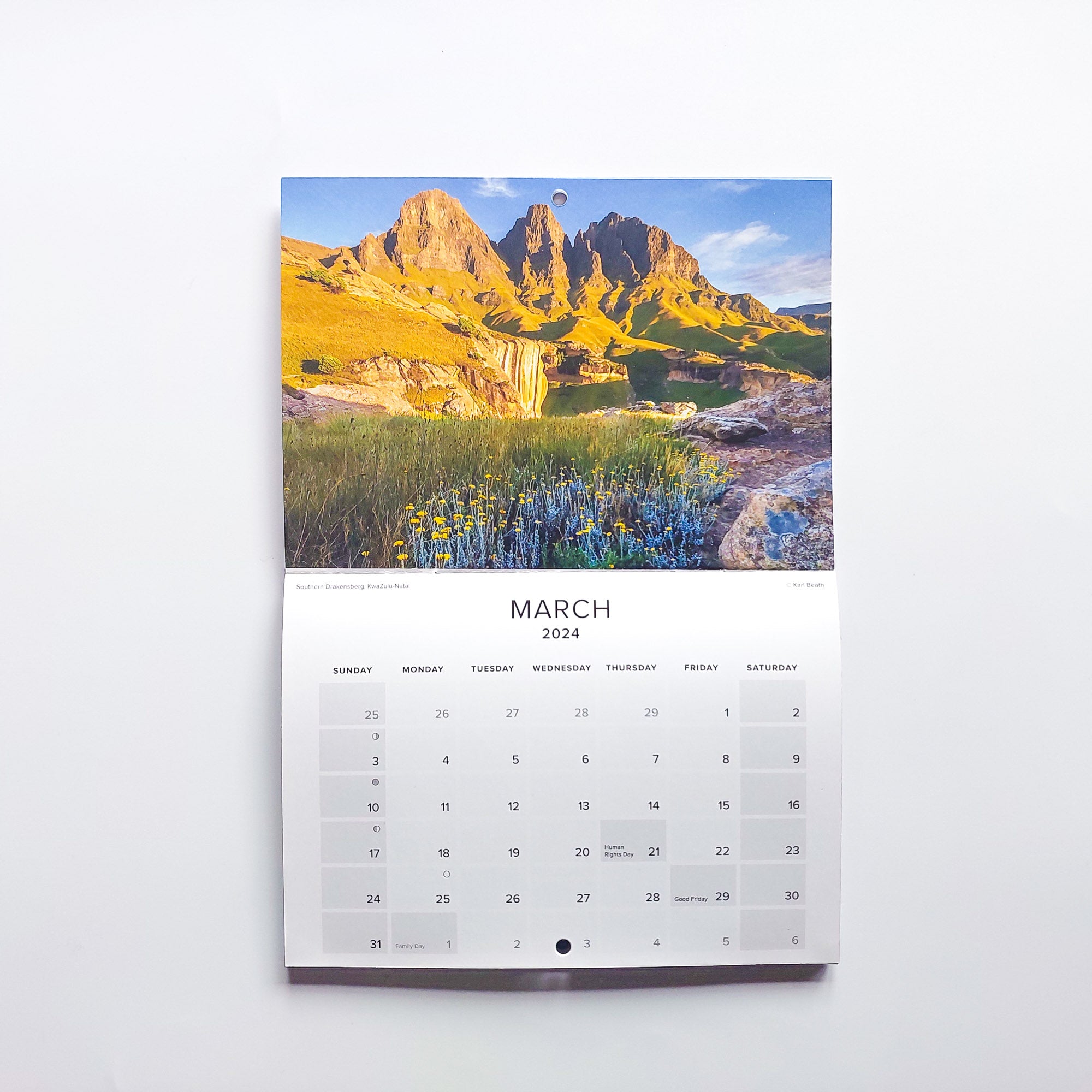 2024 South Africa Landscapes Calendar - Small