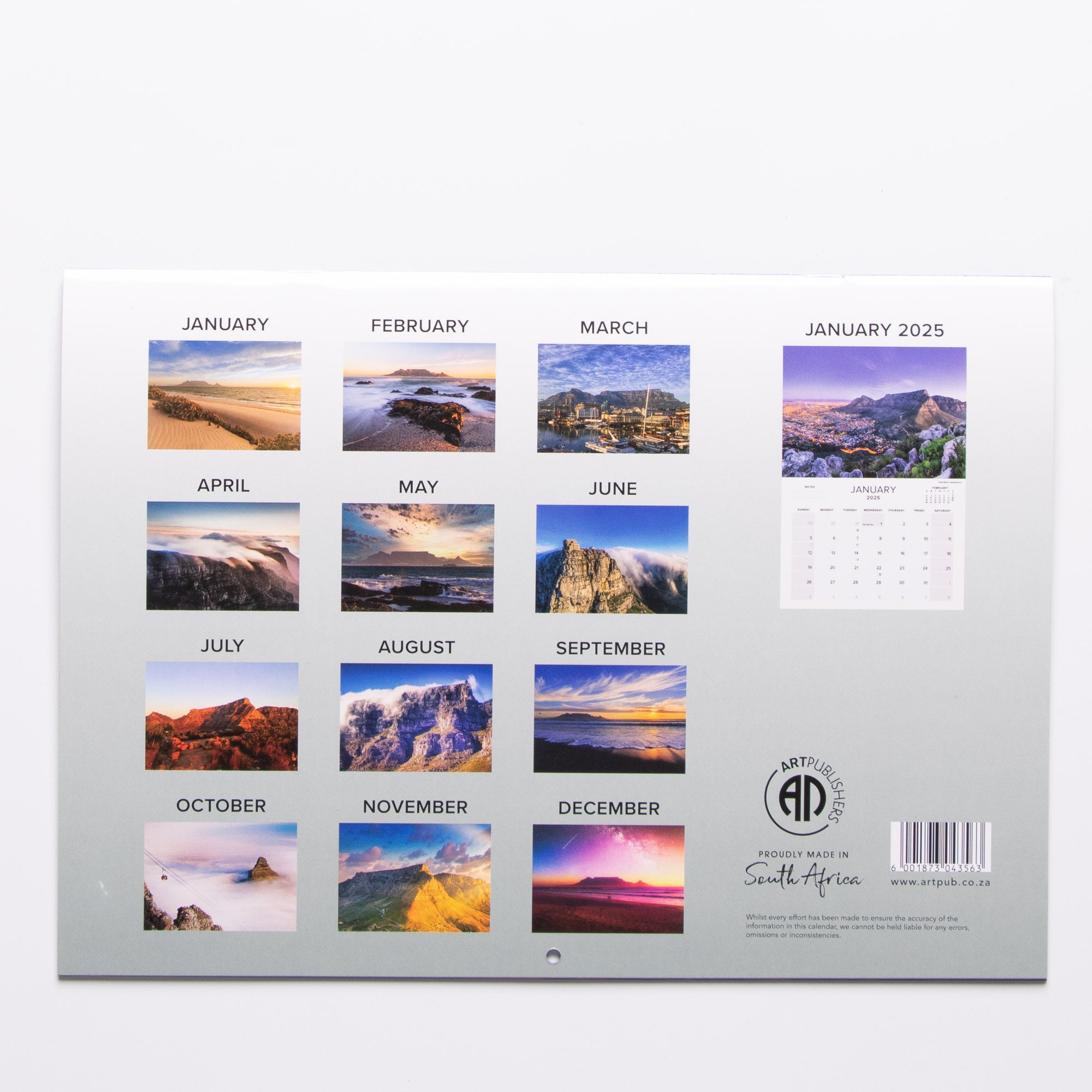 2024 Table Mountain The African Wonder Calendar - Large