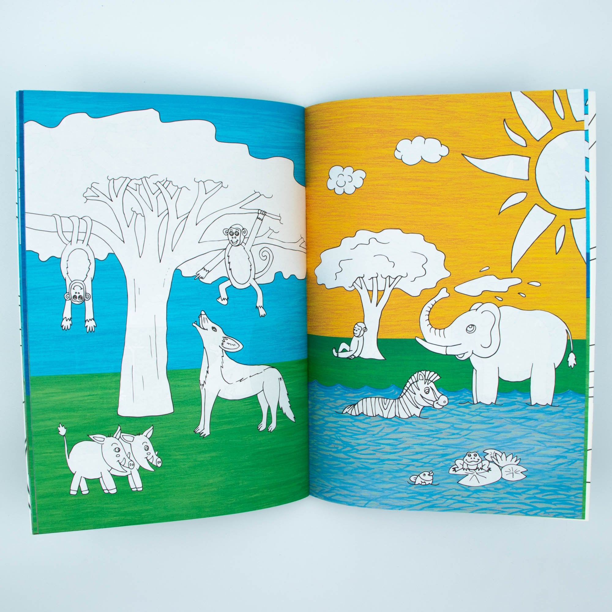 African Folklore Stories Colouring Book