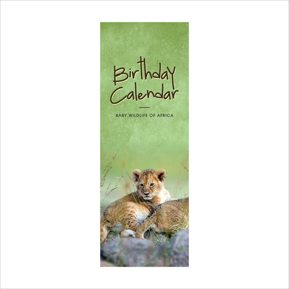 Baby Wildlife Birthday calendar