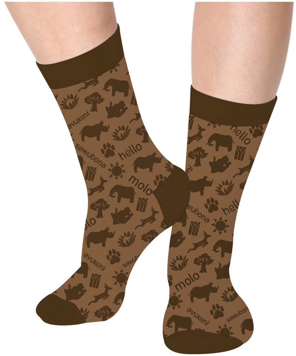Men's Africa Greeting Socks
