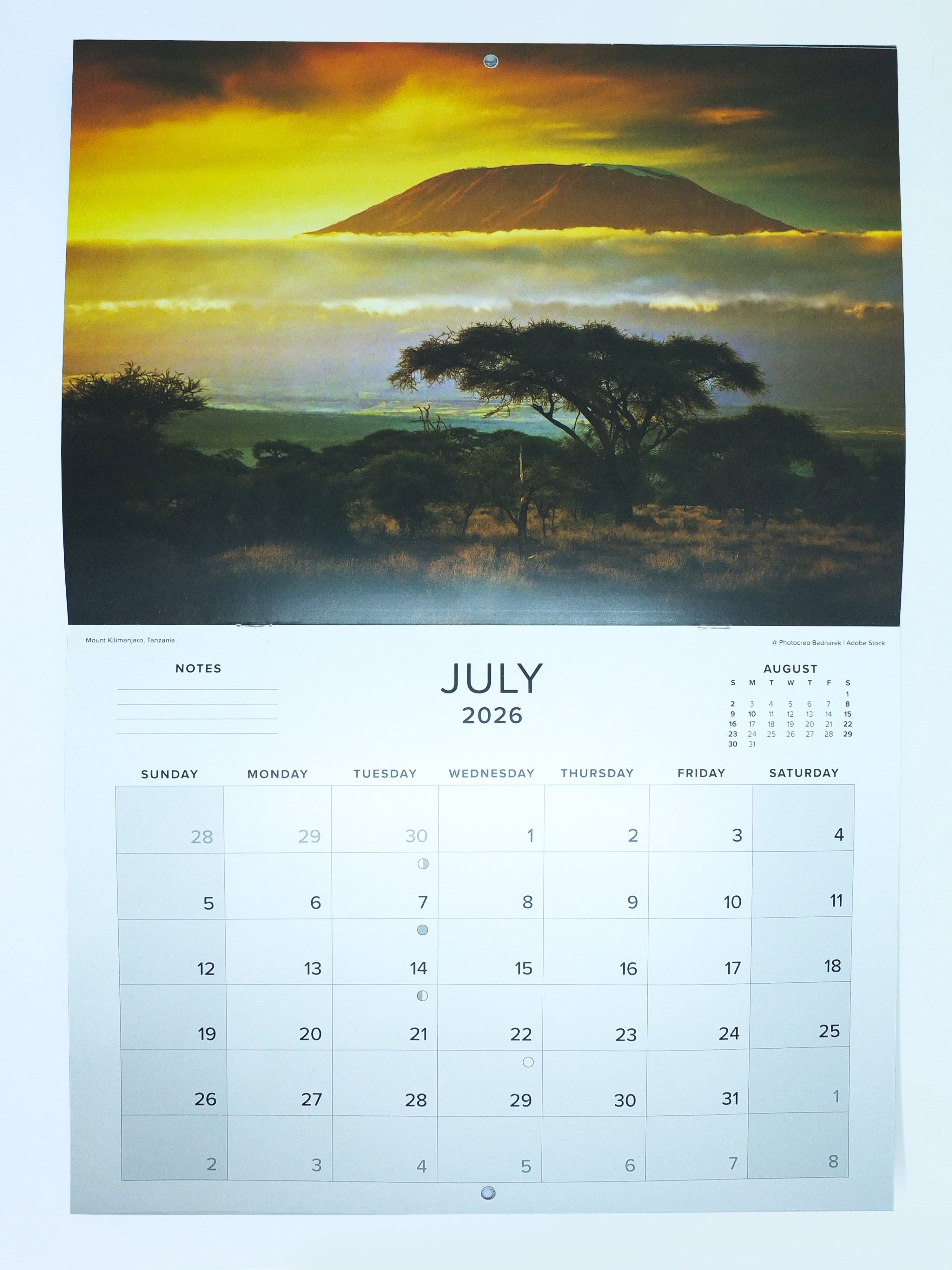 2026 Africa - Beautiful Destinations Calendar - Large
