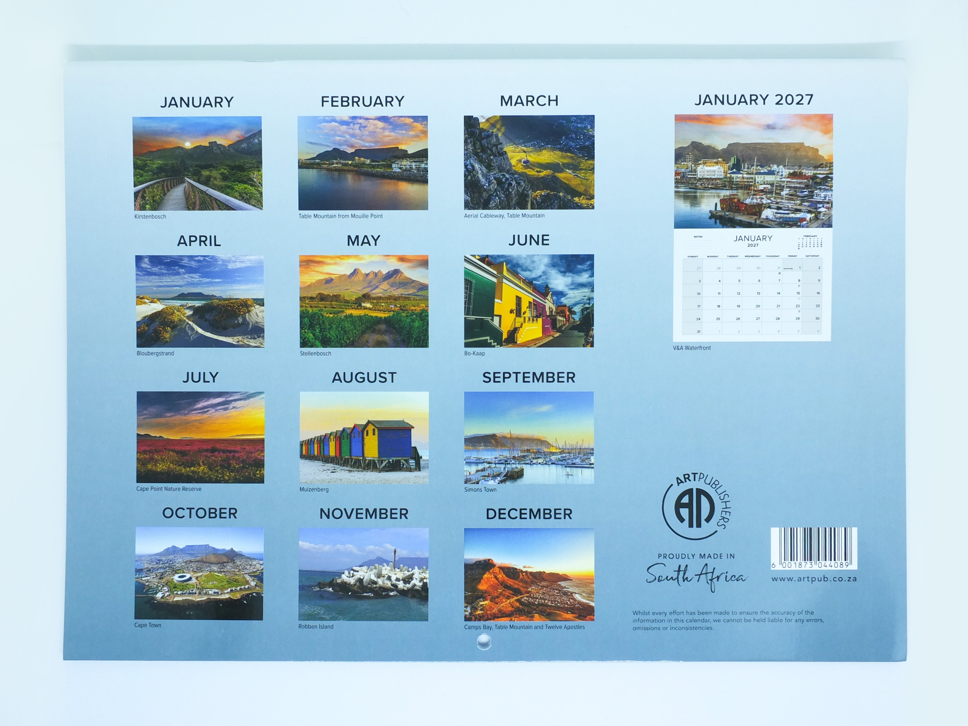 2026 Cape Town - The Mother City Calendar - Large