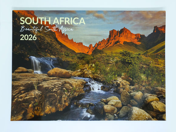 2026 Beautiful South Afrcia Calendar - Large