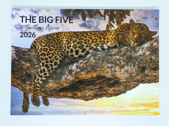2026 The Big Five of Southern Africa Calendar - Large