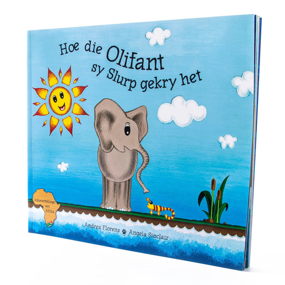 African Folklore Stories Hoe die Olifant sy Slurp gekry het Afrikaans Story Book