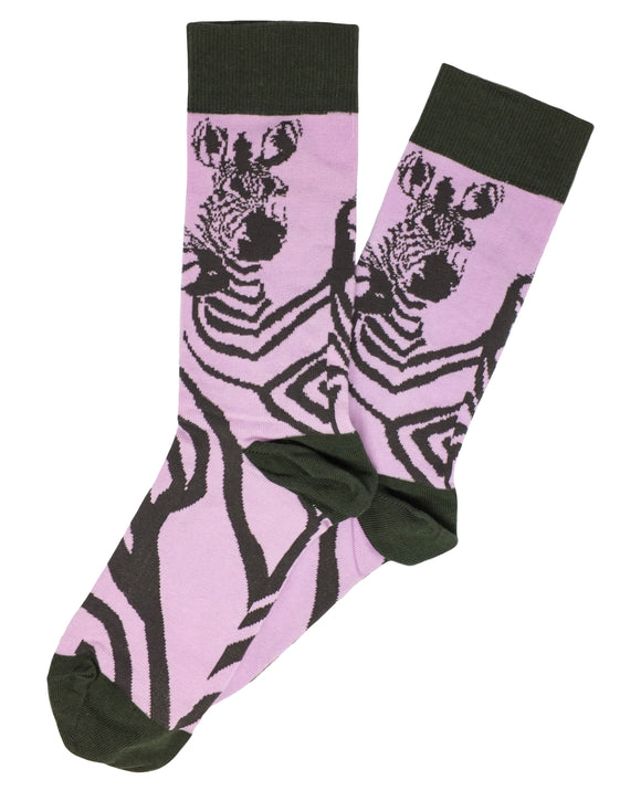 Ladies Zebra Socks