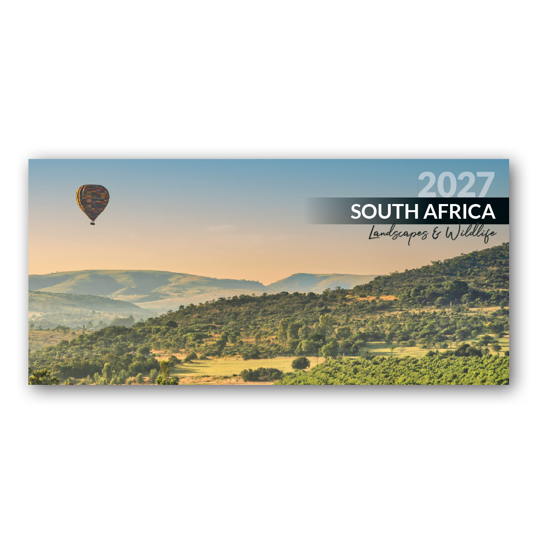 2027 Desktop (A-frame) Calendar - South Africa landscapes & wildlife