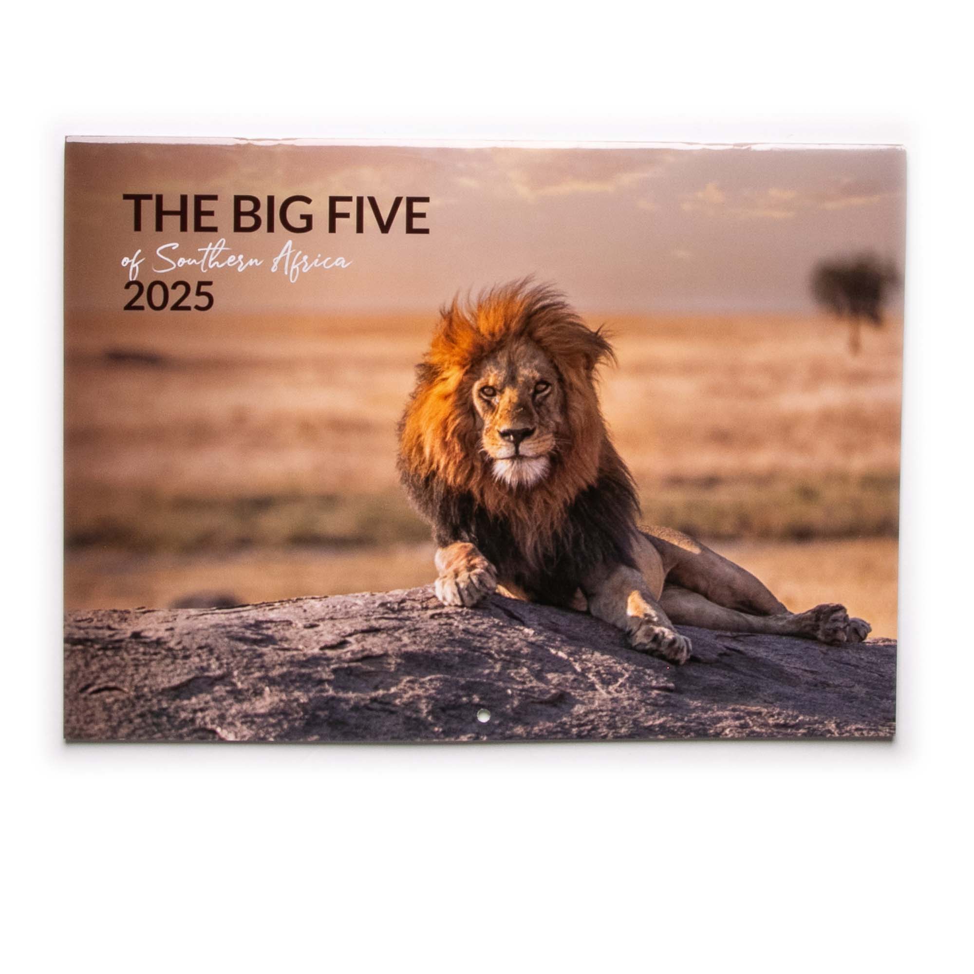 2025 The Big Five of Southern Africa Calendar - Large