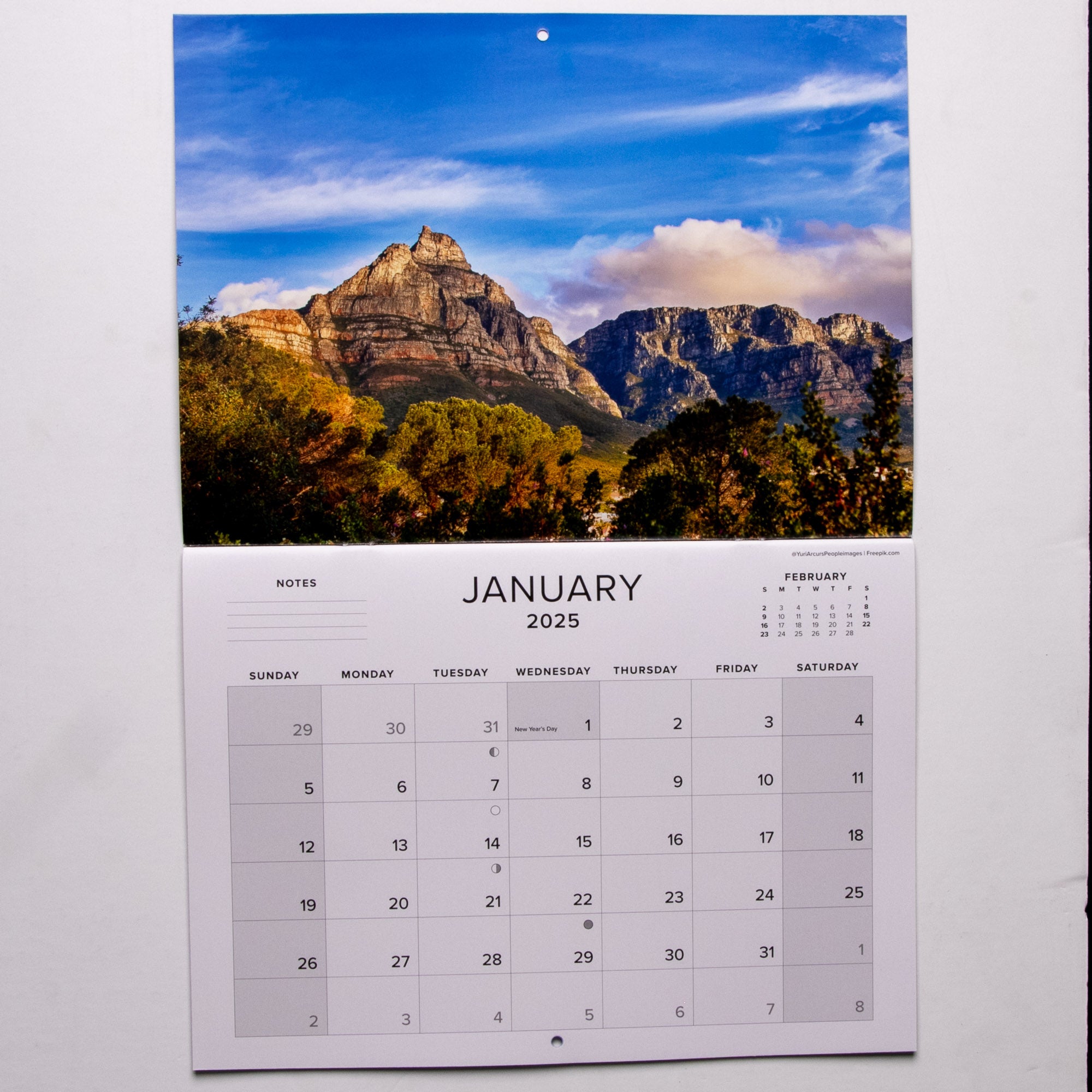 2025 Table Mountain the Mountain in the Sea Calendar - Large