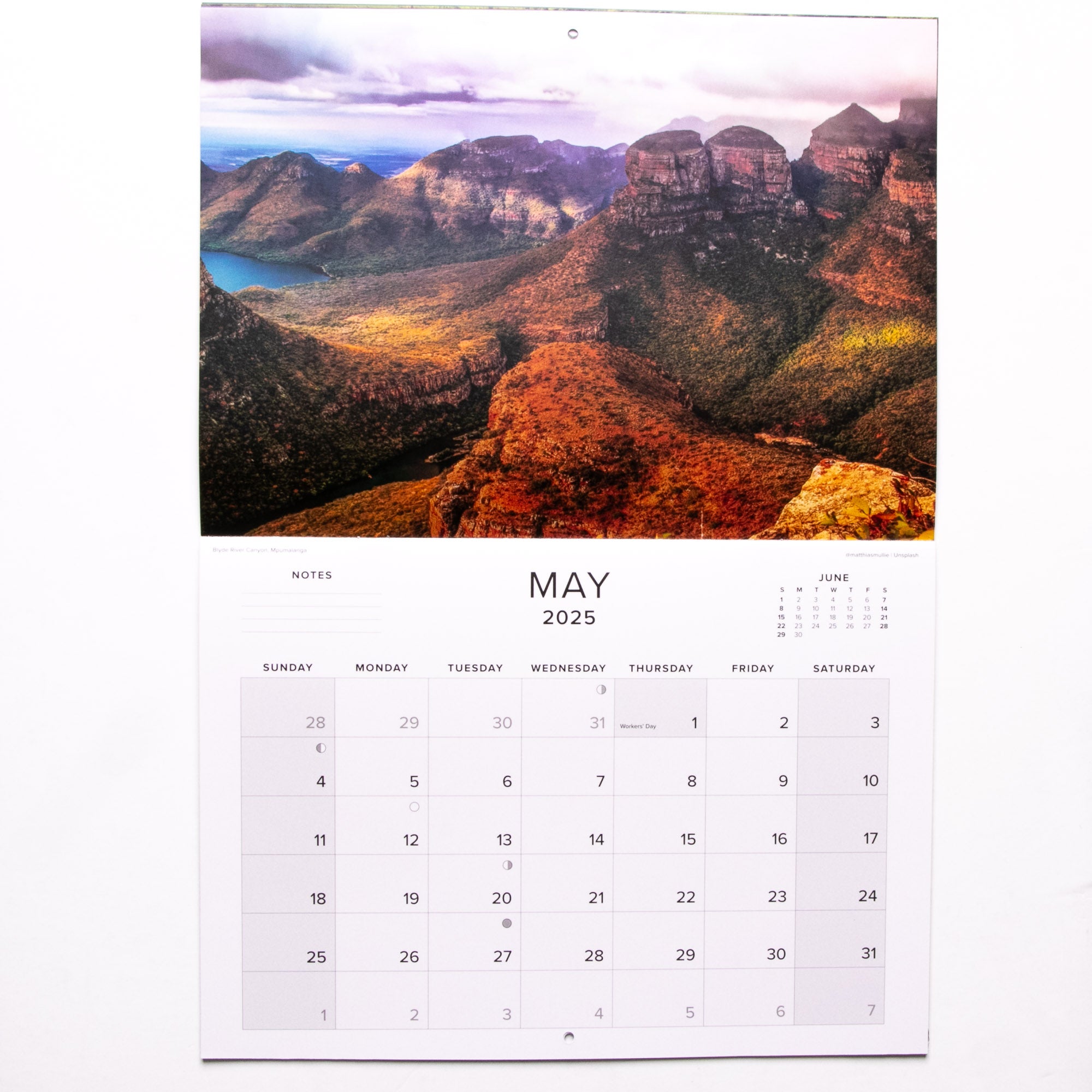 2025 South Africa Beautiful South Africa Calendar -  Large