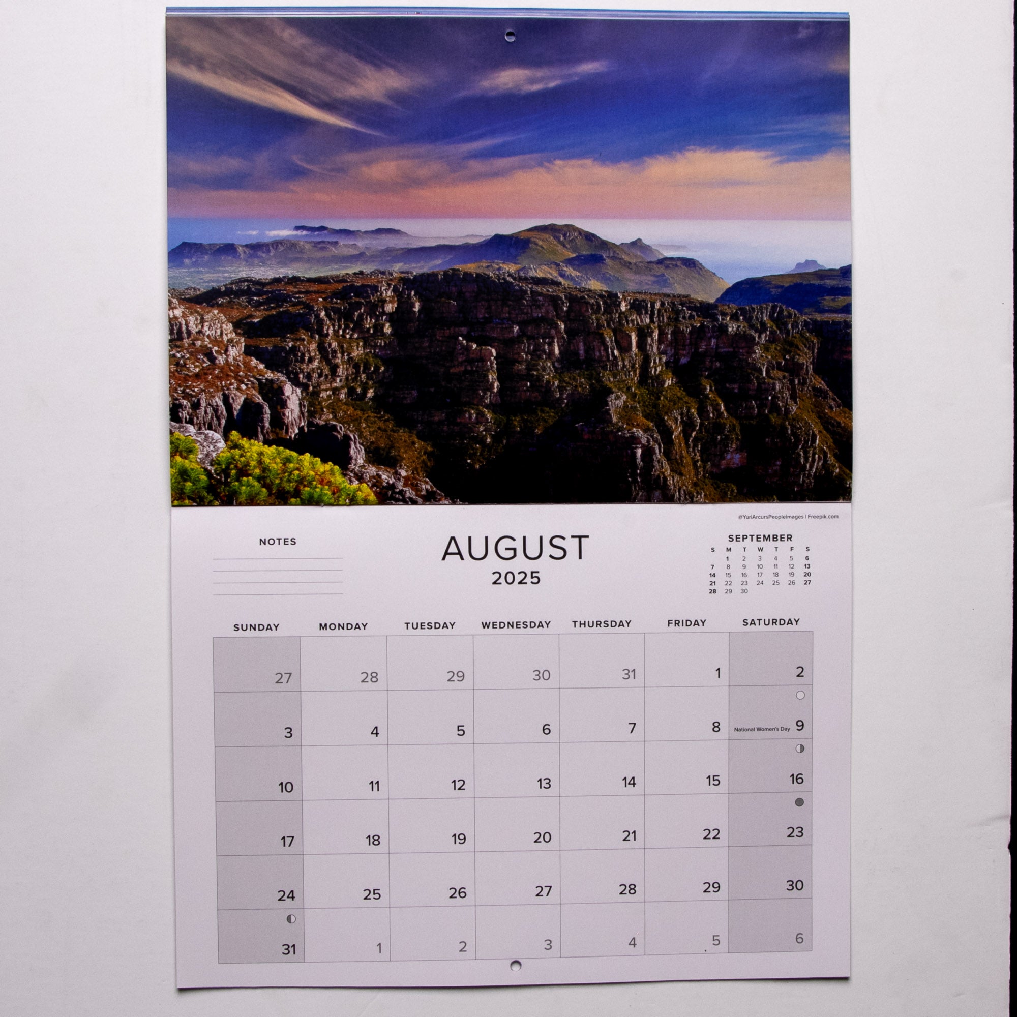 2025 Table Mountain the Mountain in the Sea Calendar - Large