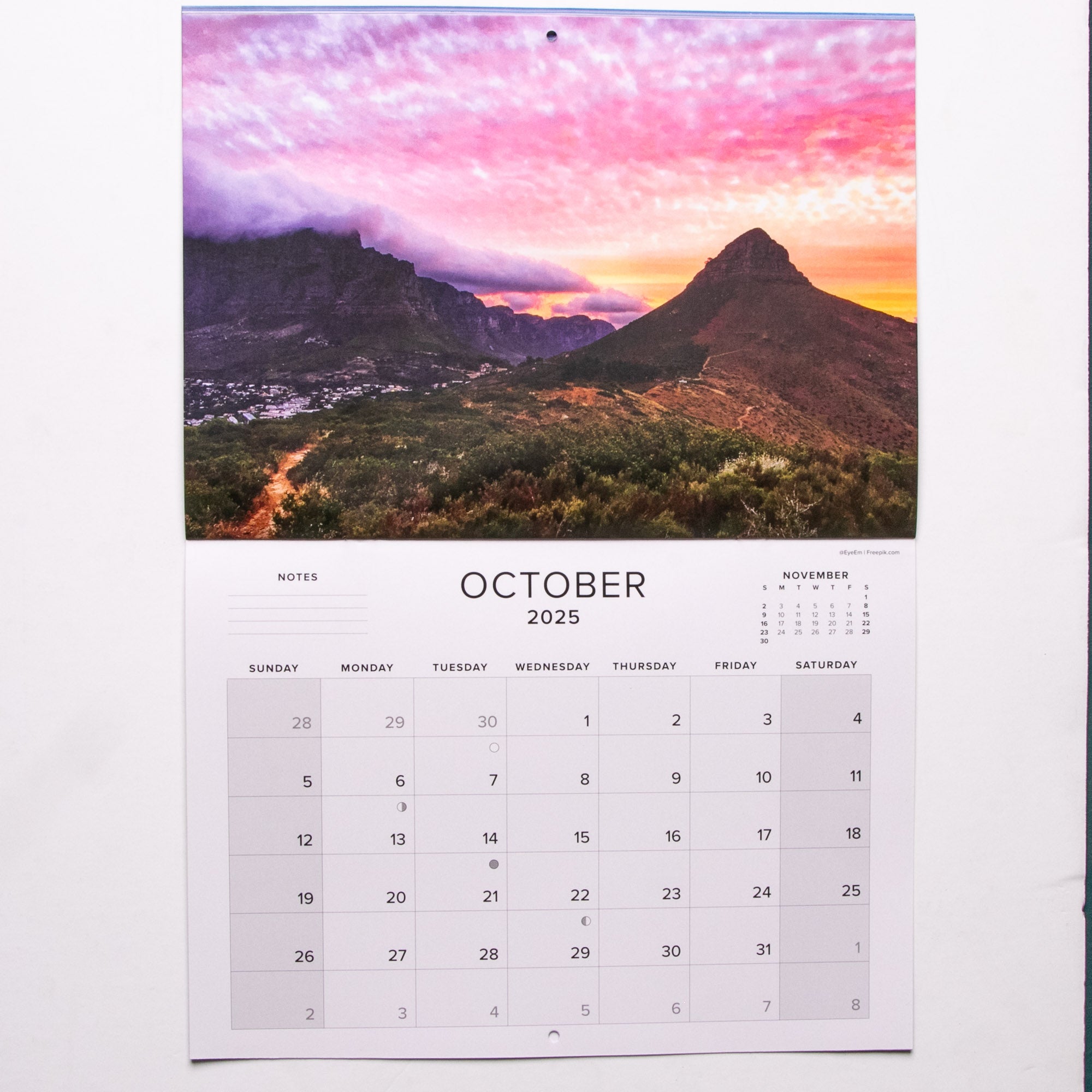 2025 Table Mountain the Mountain in the Sea Calendar - Large