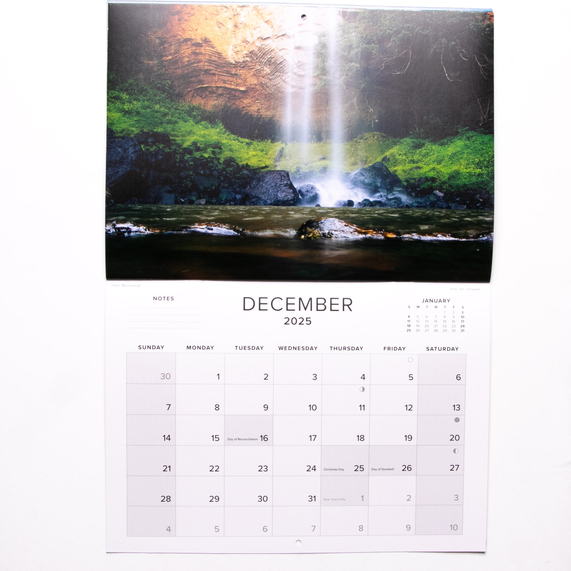 2025 South Africa Beautiful South Africa Calendar -  Large