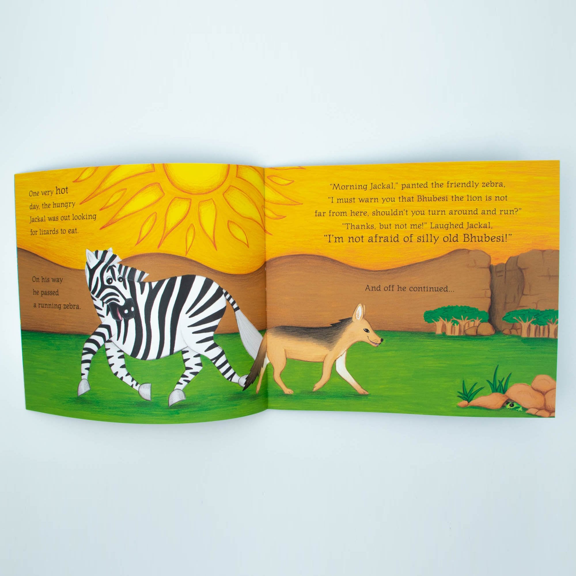 African Folklore Stories The Lion and the Clever Little Jackal English Story Book