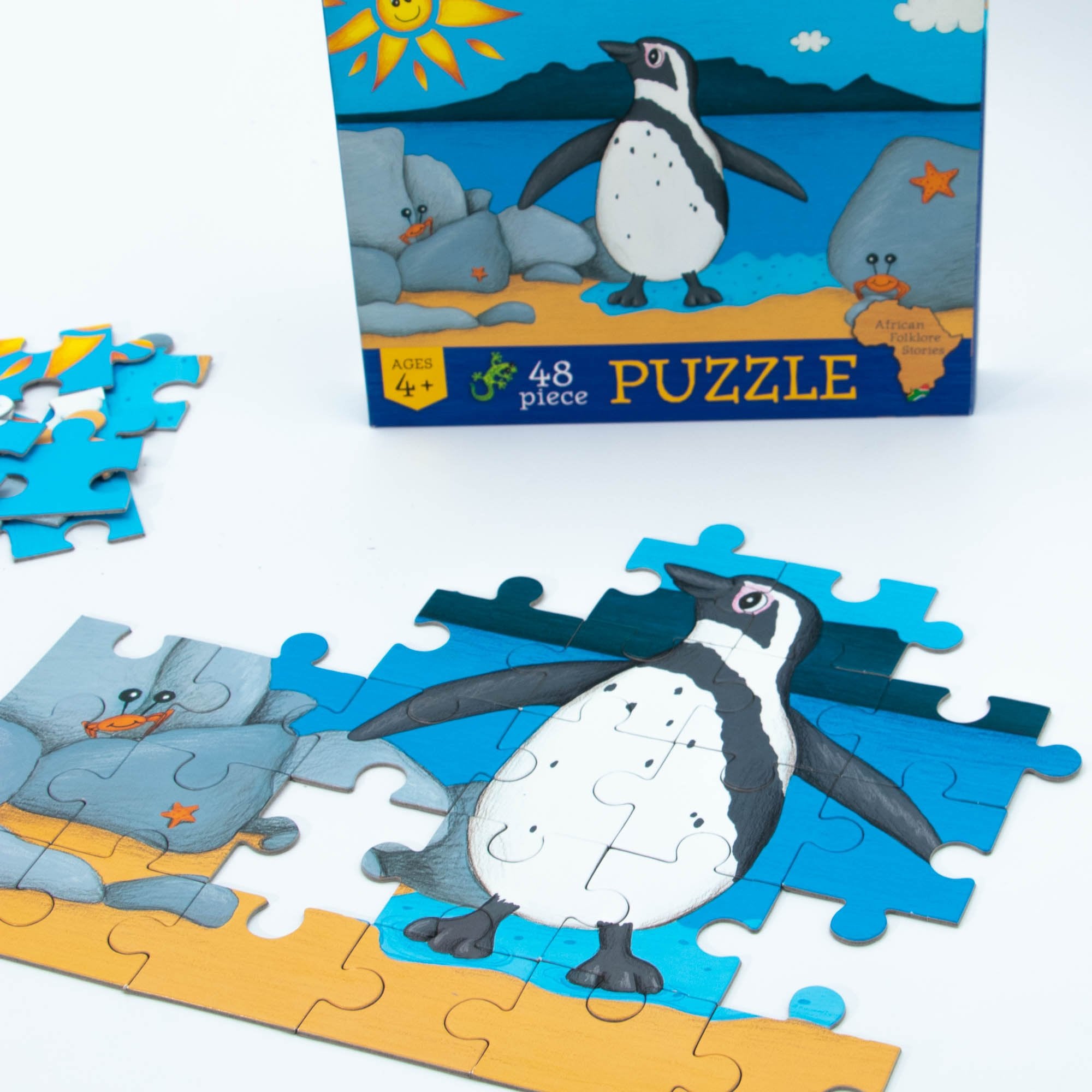 African Folklore Stories - Penguin Puzzle